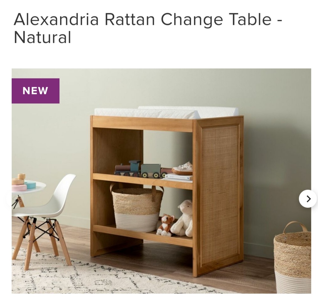 Alexandria Change Table - natural
