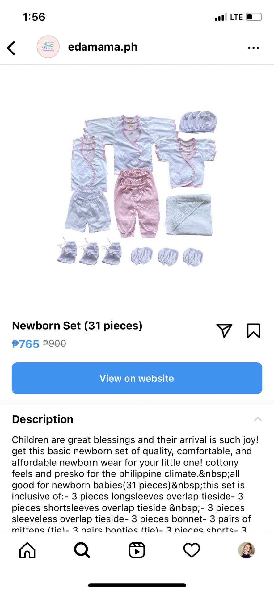 Newborn clothing set 💕