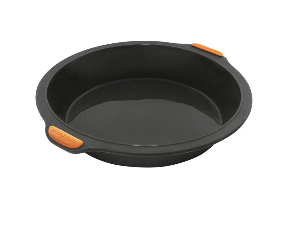 Bakemaster – Silicone Round Cake Pan 24x5cm Grey