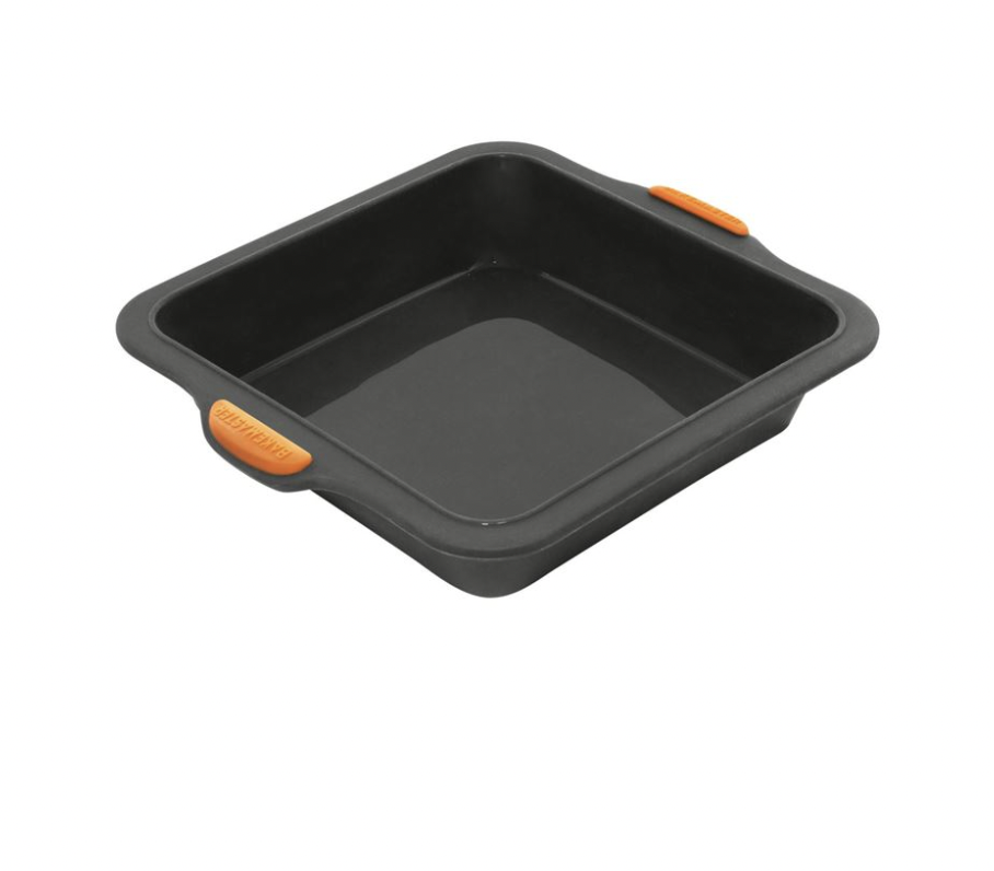 Bakemaster – Silicone Square Cake Pan 20x5cm Grey