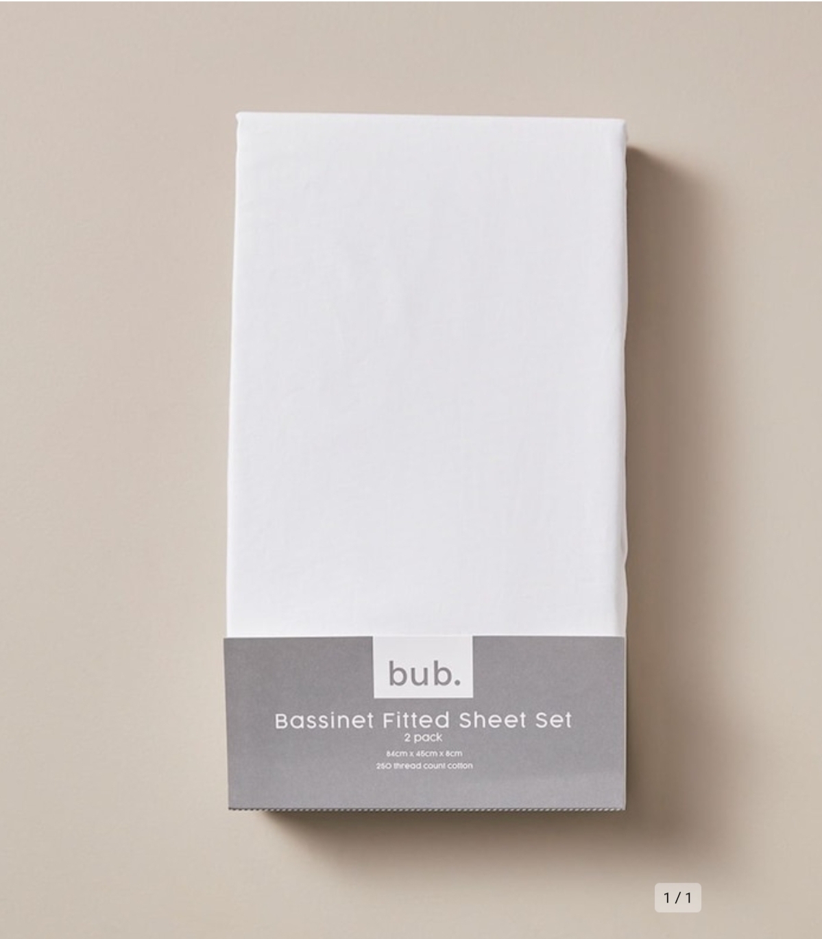 Bassinet Fitted Sheet Set $12