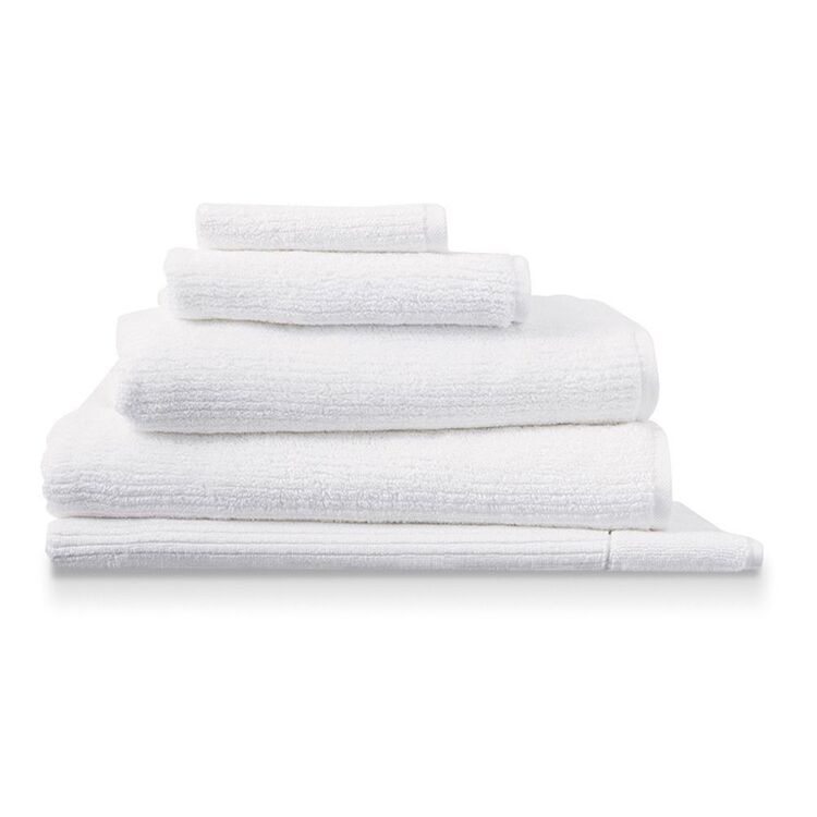 Living texture Towel collection (white)