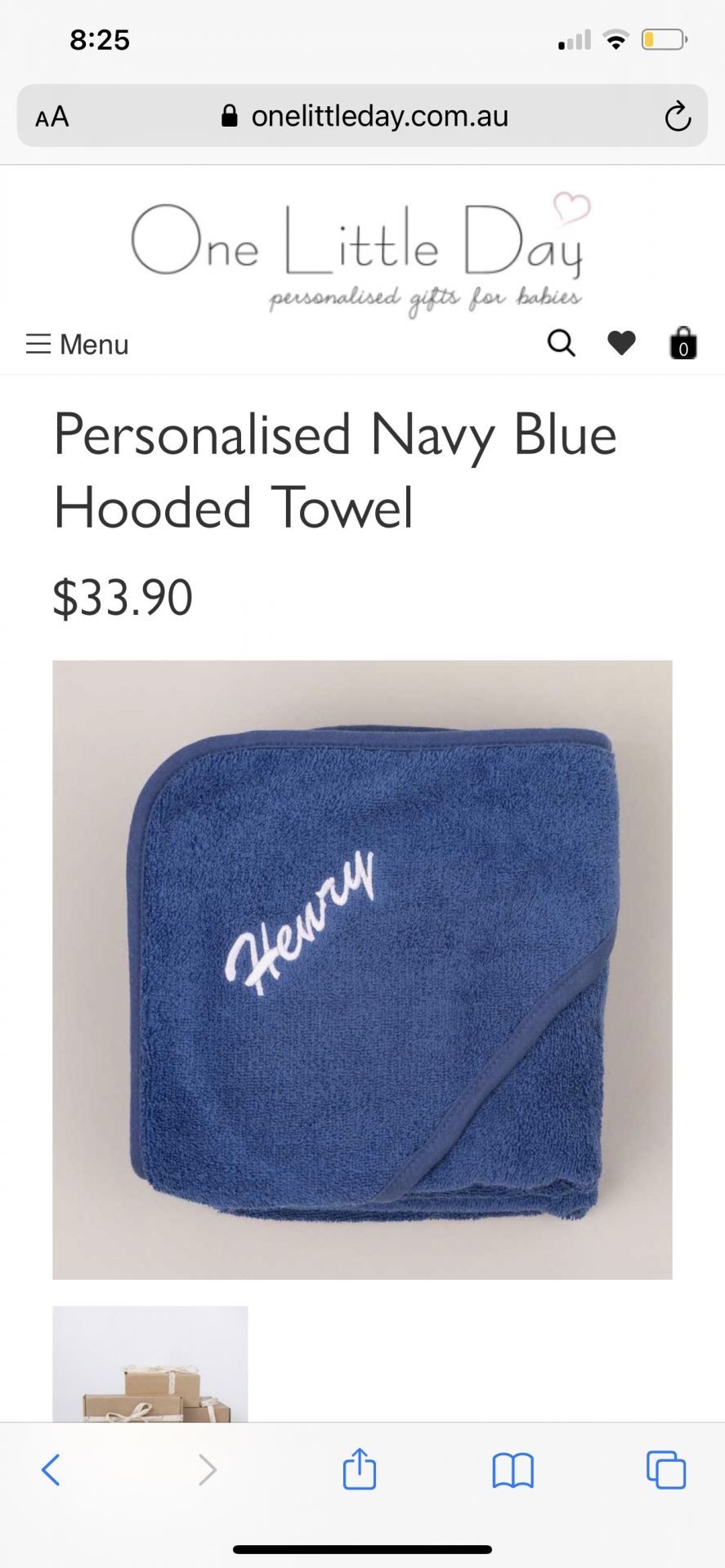Personalised bath towel