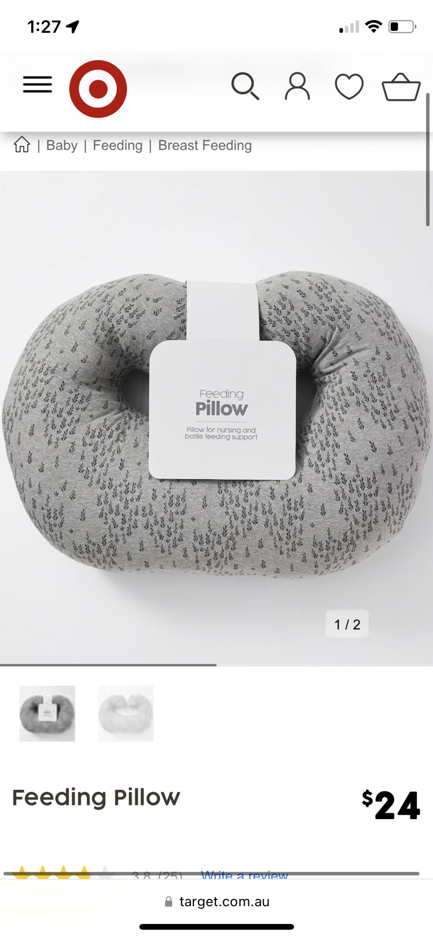 Breast feeding pillow