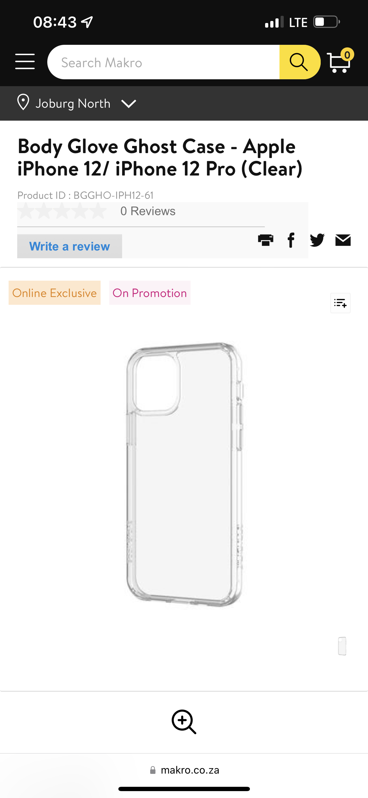 iPhone 12 Pro clear case