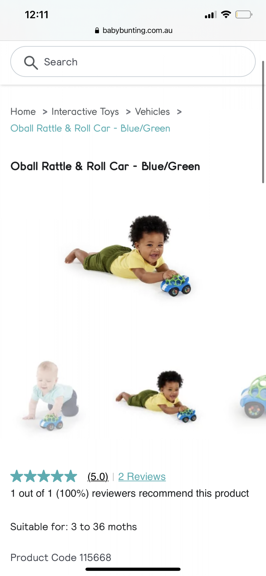 Easy hold toy car