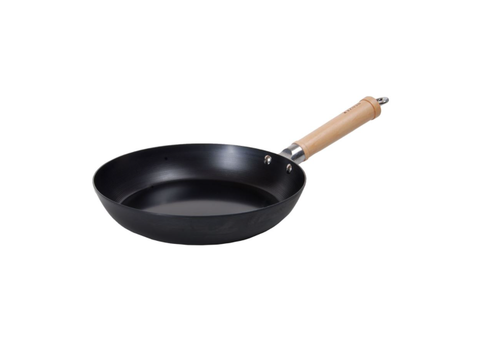 Benzer – Far East Collection Black Carbon Steel Frypan 24cm