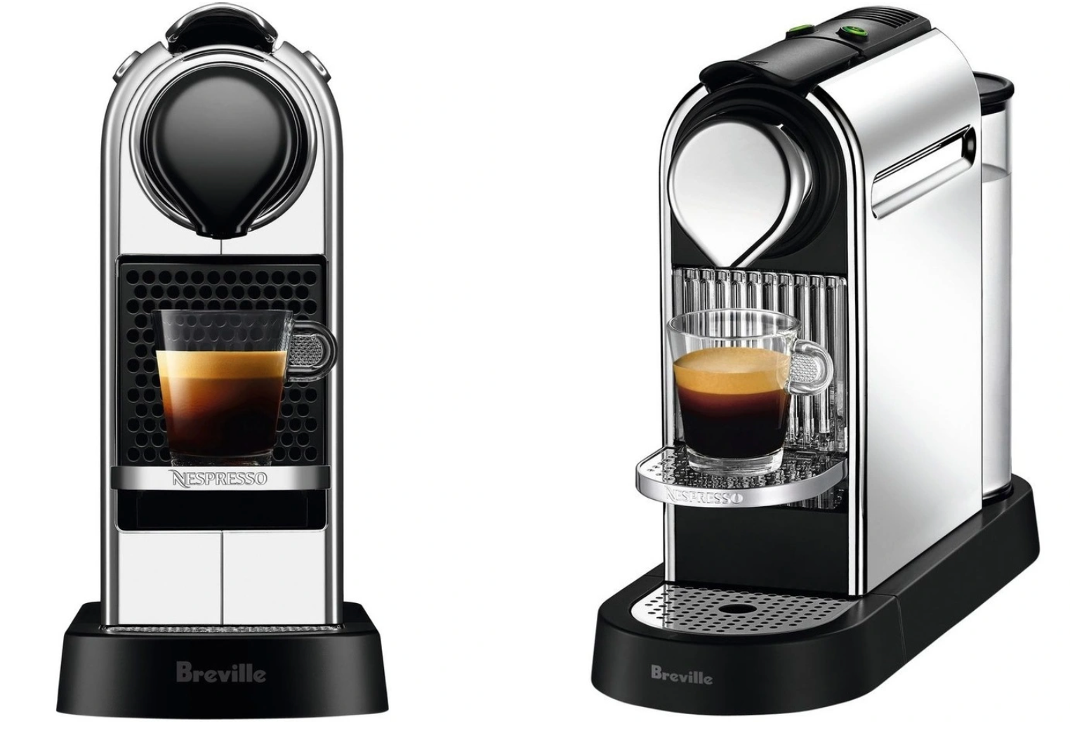 Nespresso by Breville Citiz Capsule Coffee Machine Chrome