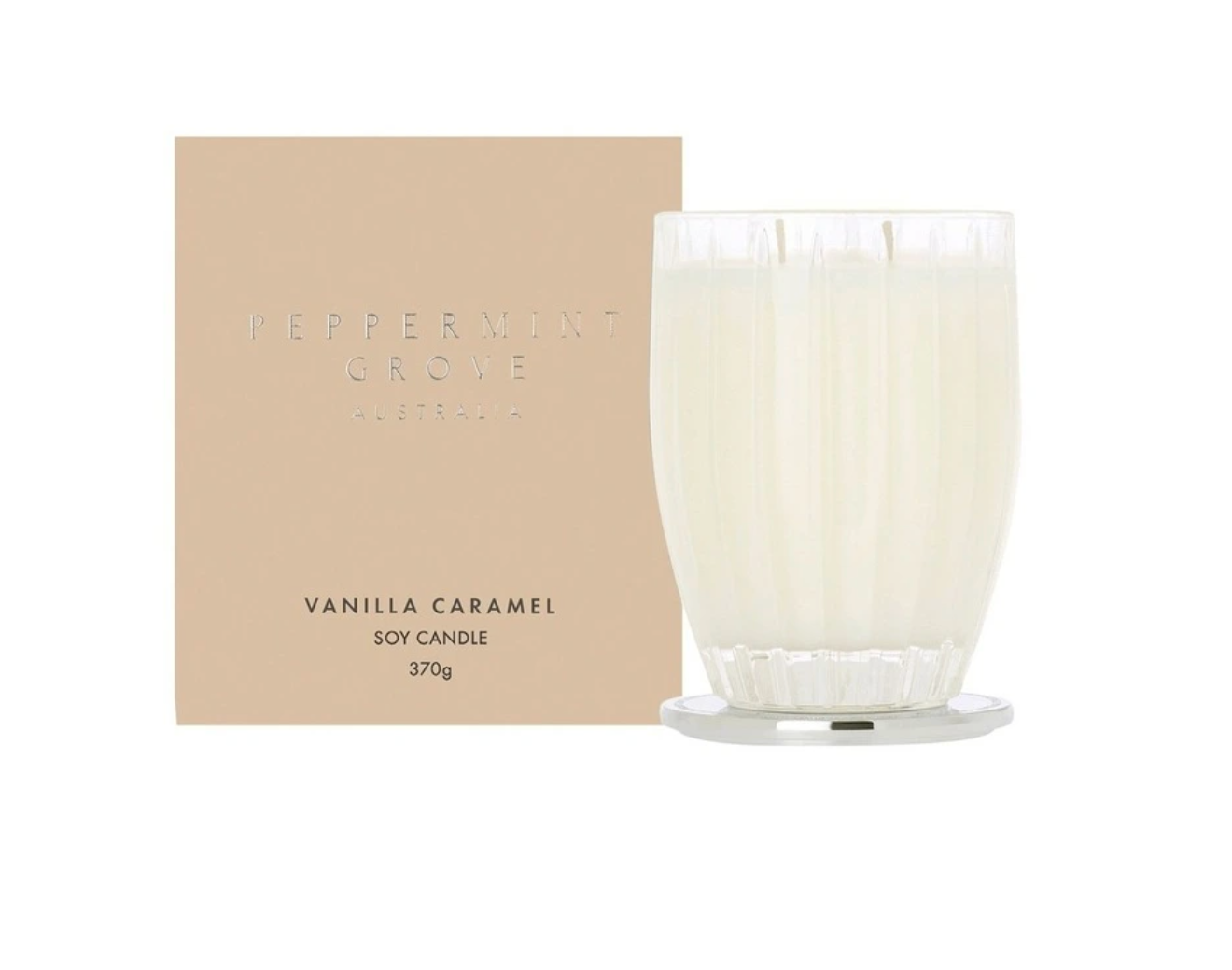 PEPPERMINT GROVE Vanilla Caramel Candle