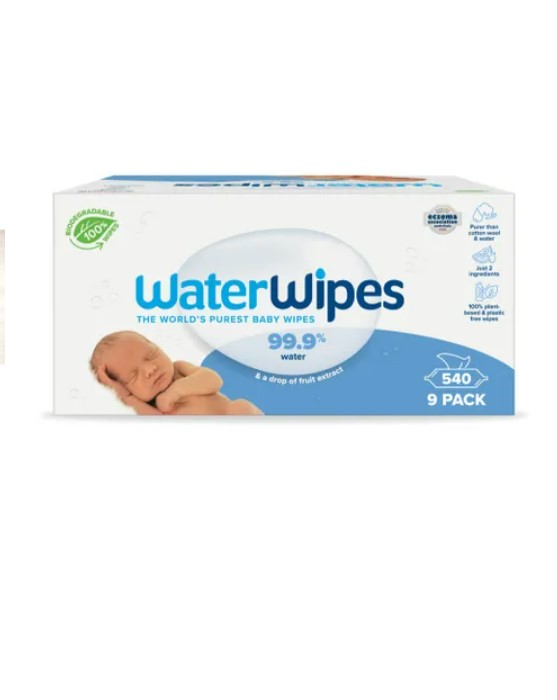 Water Wipes Biodegradable Baby Wipes 9x60 Pack