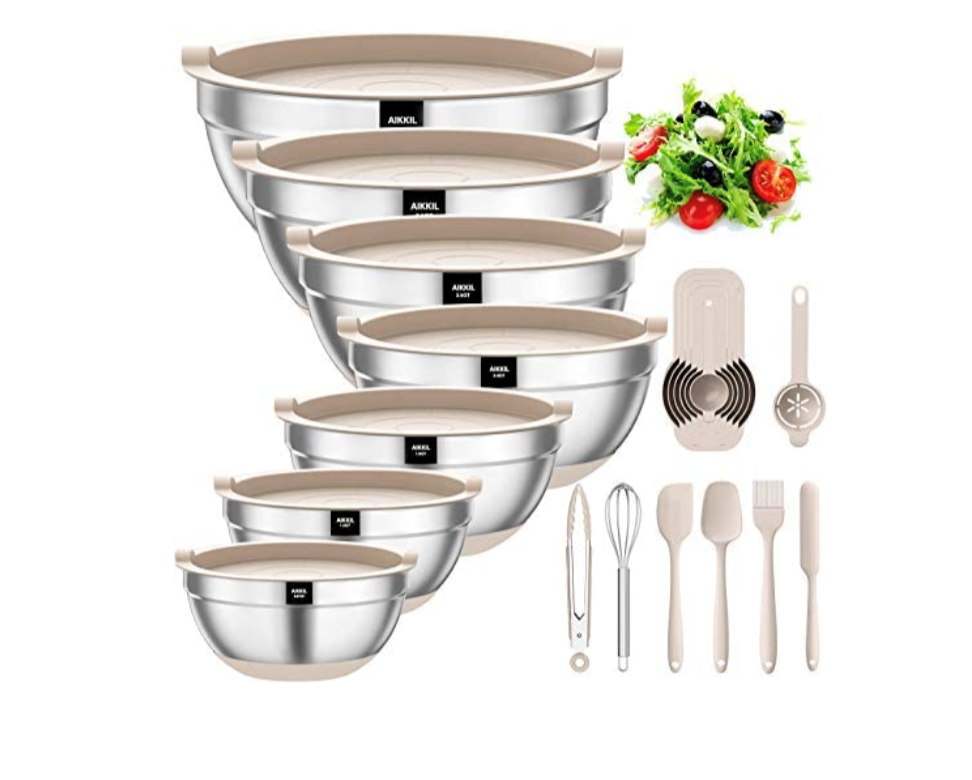 Mixing Bowls with Airtight Lids, 20 piece