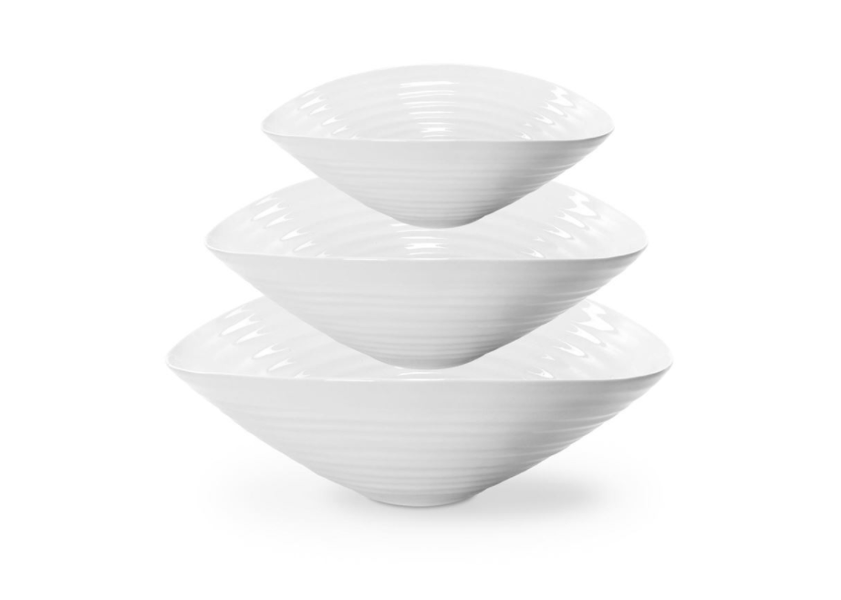 Sophie Conran for Portmeirion – Ice White Serving Bowls Set of 3