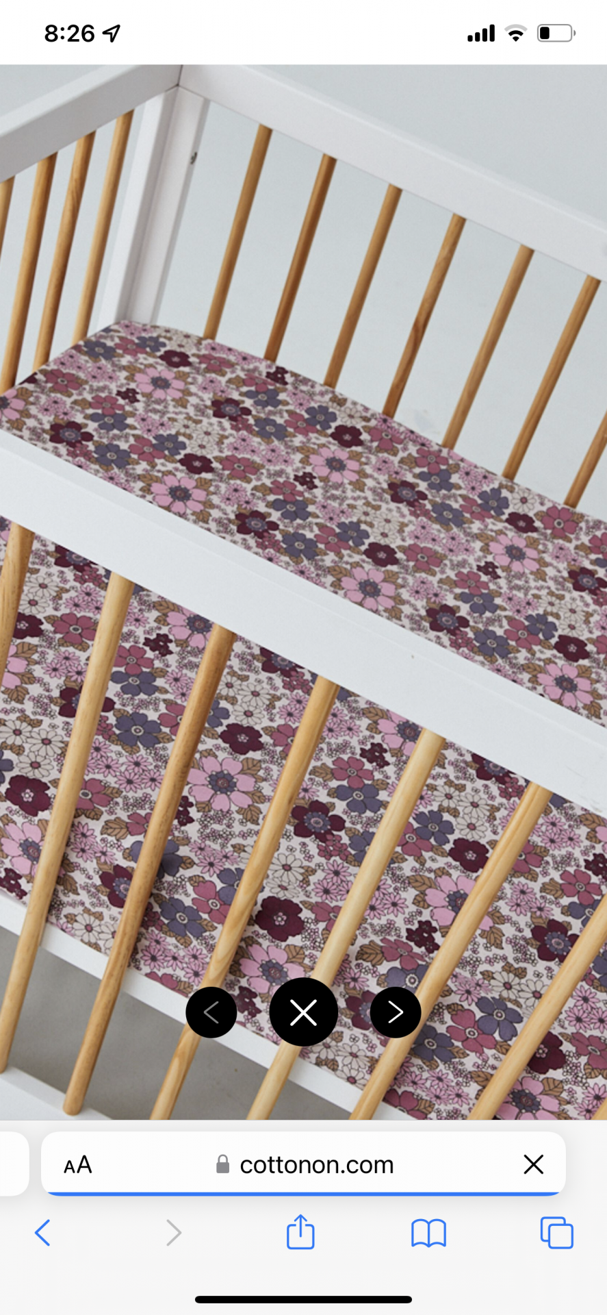 Cot sheet sets