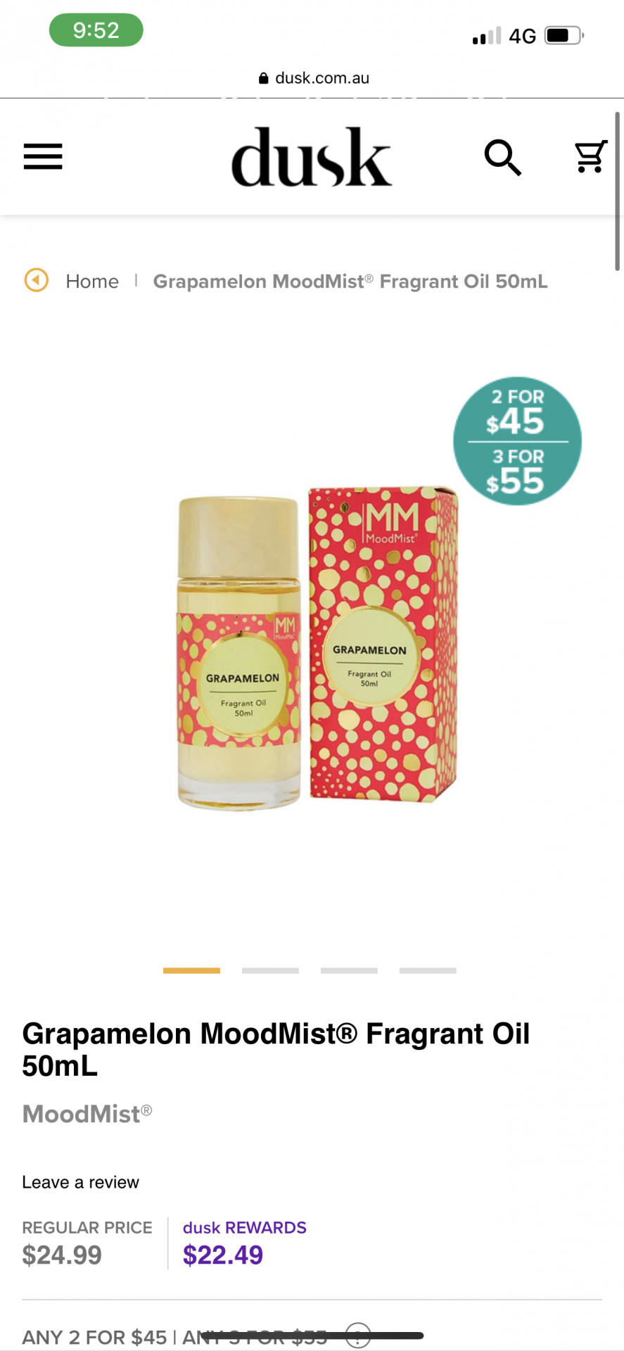 Grapamelon MoodMist® Fragrant Oil 50mL