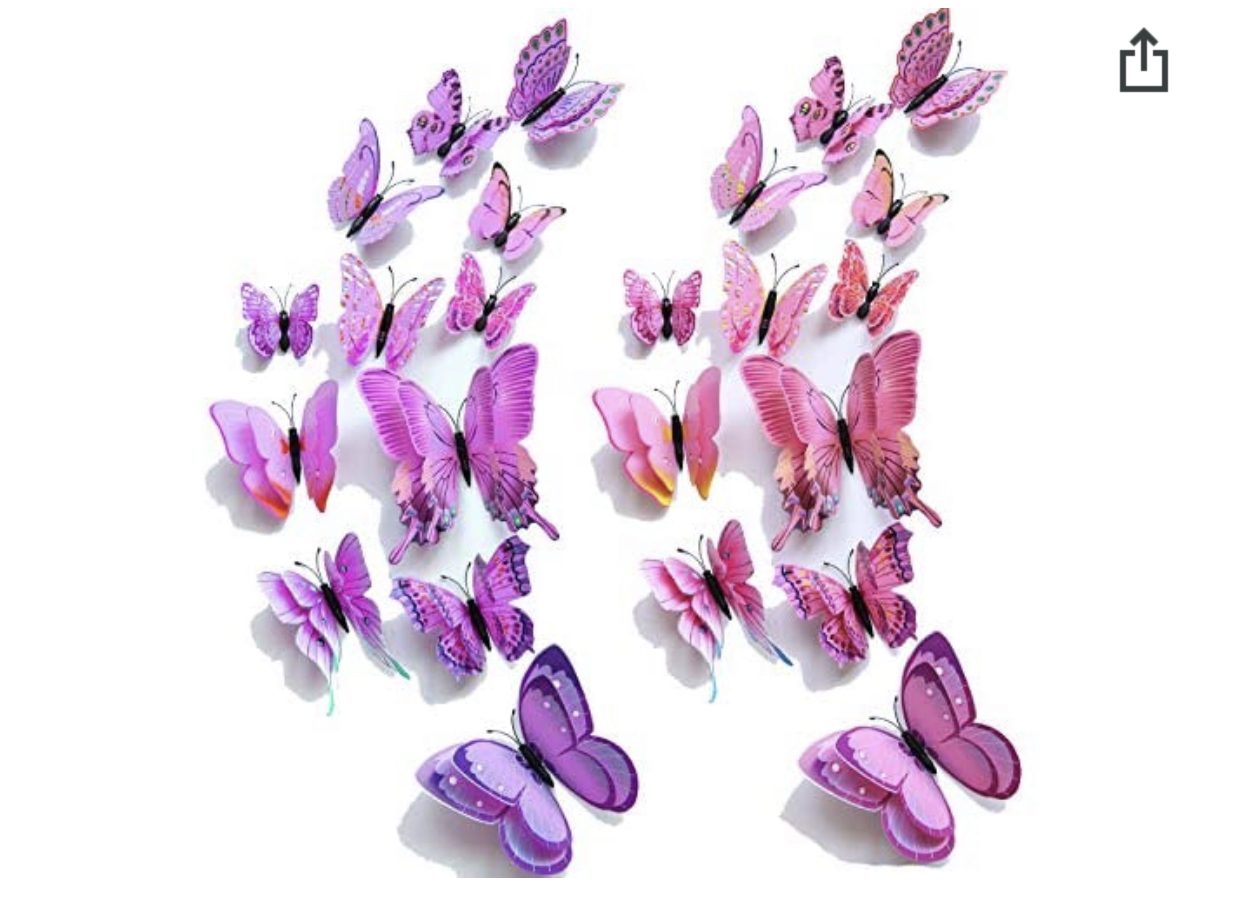 3D Butterflies (decor)