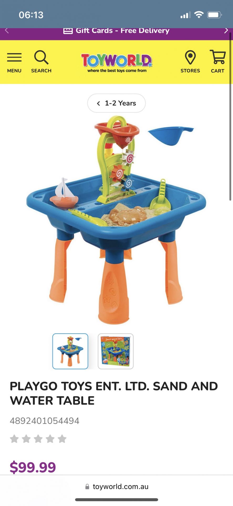 Water & sand play set
