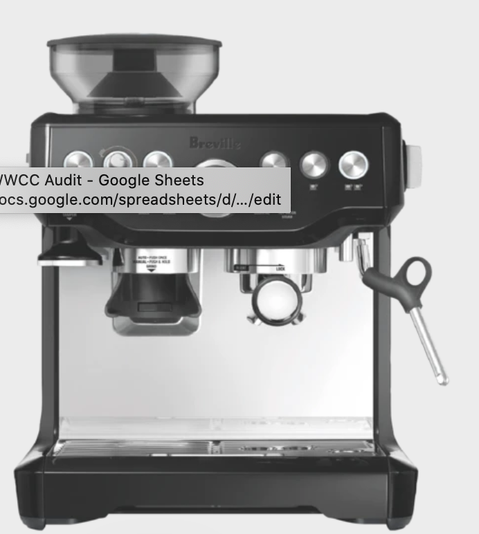 Breville Barista Coffee Machine