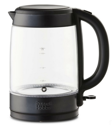 Russell Hobbs Brooklyn Glass Kettle Black RHK172BCH