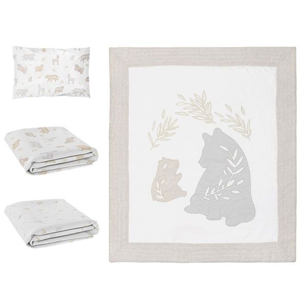 Lolli Living Bosco Bear 4pc Nursery Set