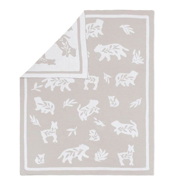 Lolli Living Bosco Bear Pram Knitted Blanket