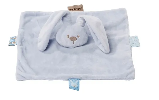 Nattou Lapidou Collection Doudou Comforter Bunny Blue