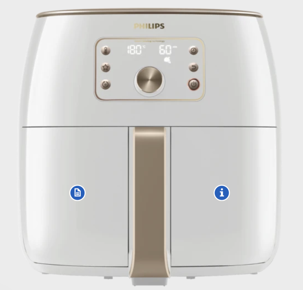 Philips Air fryer XXL White Champagne