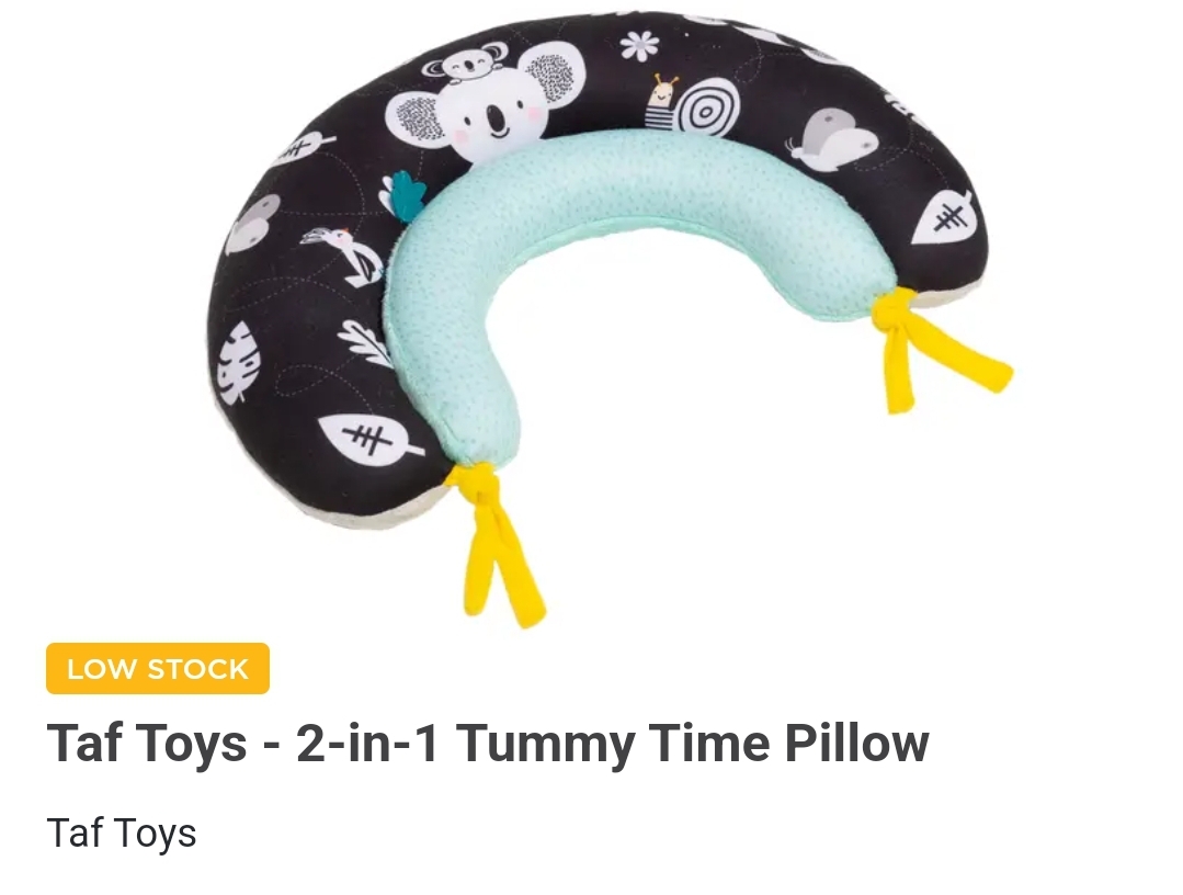 Tummy time pillow