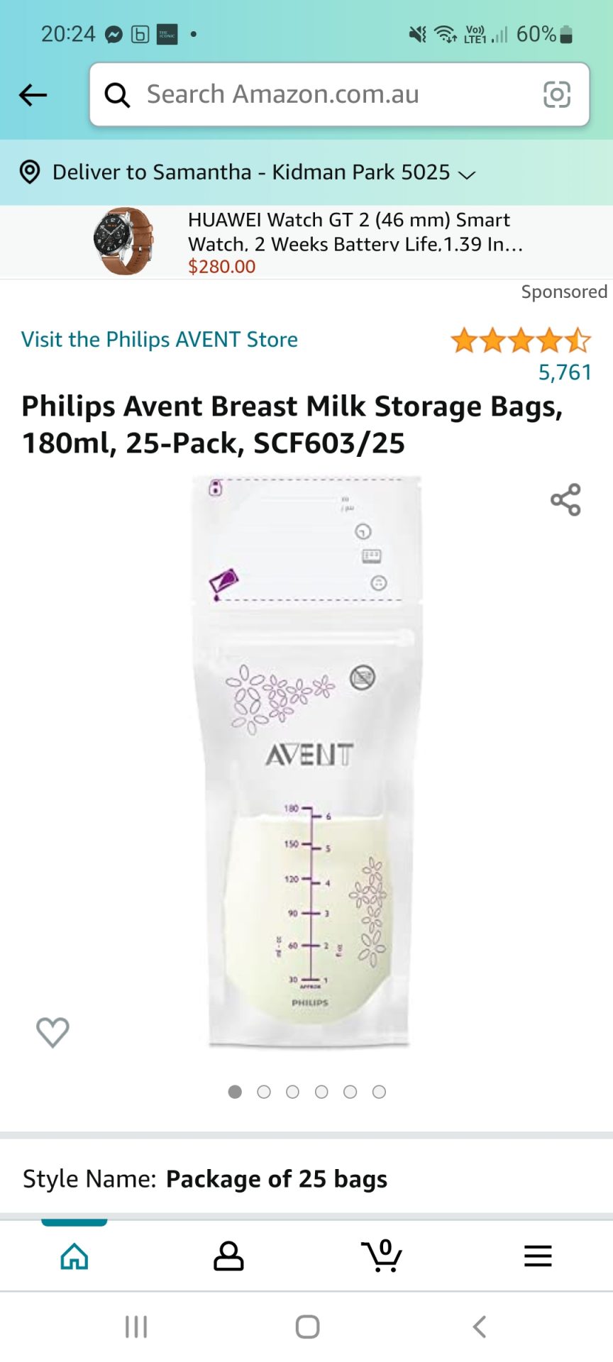 Avent Breast Milk Storage
