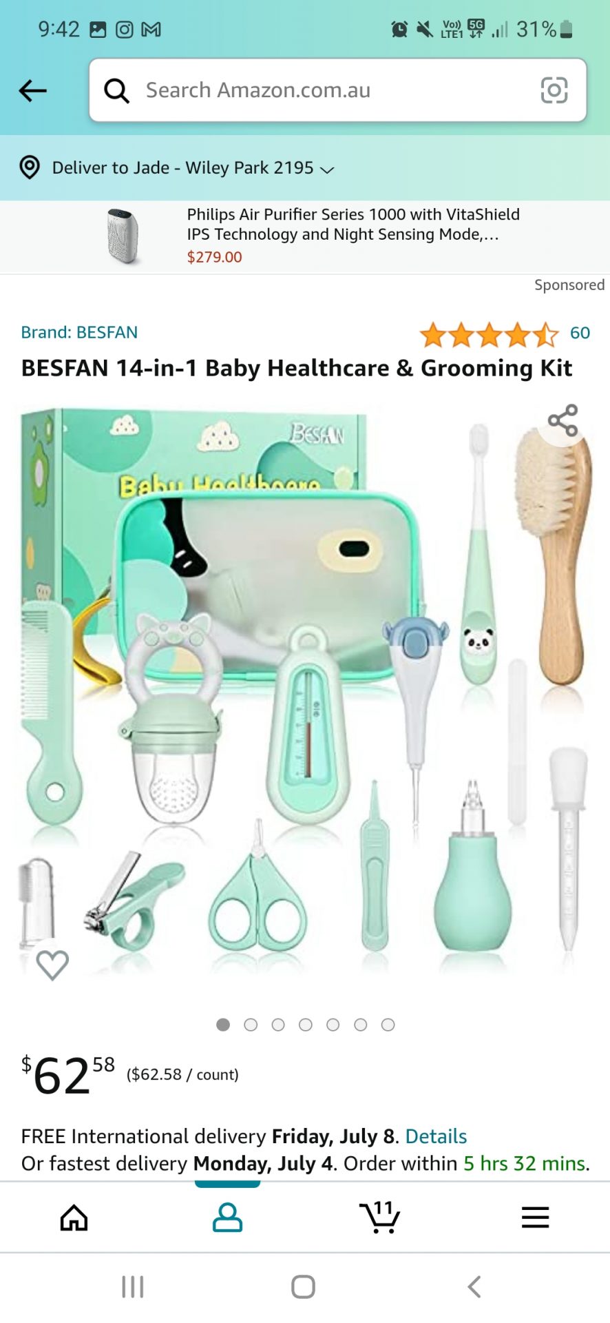 Grooming and care kit