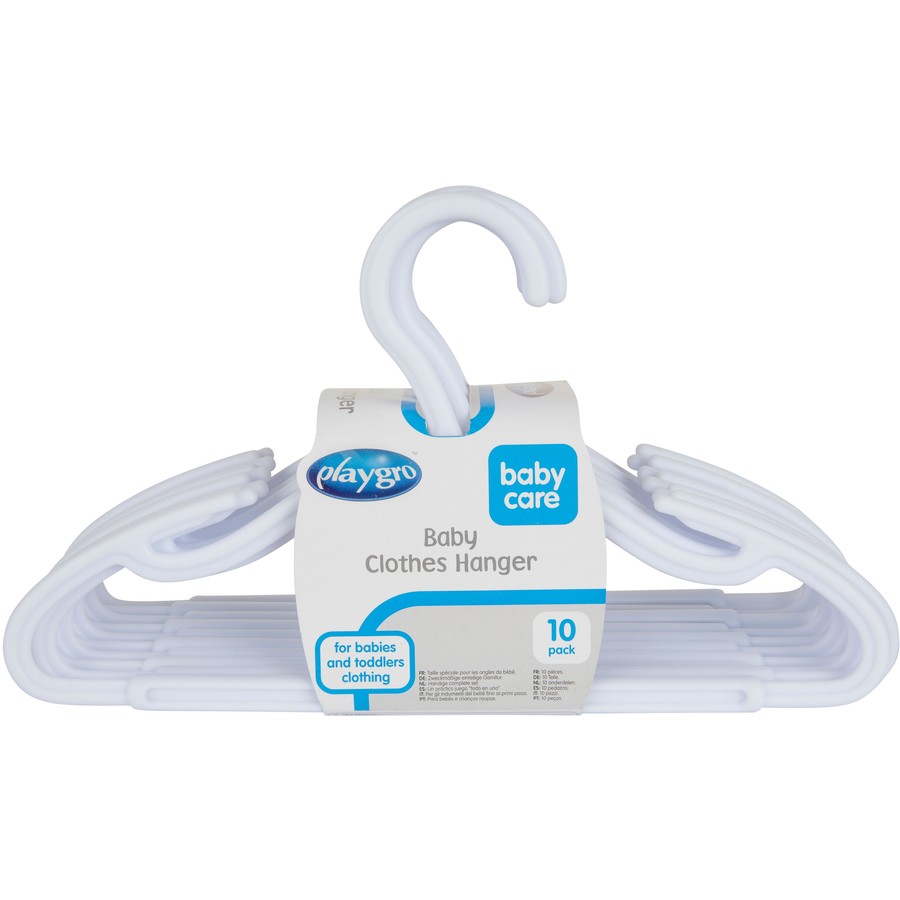 Playgro Baby Clothes Hangers 10 Pack - White