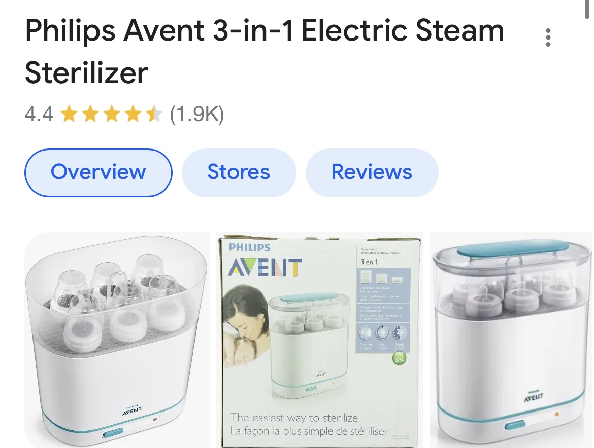 Philips Avent Bottle Steriliser