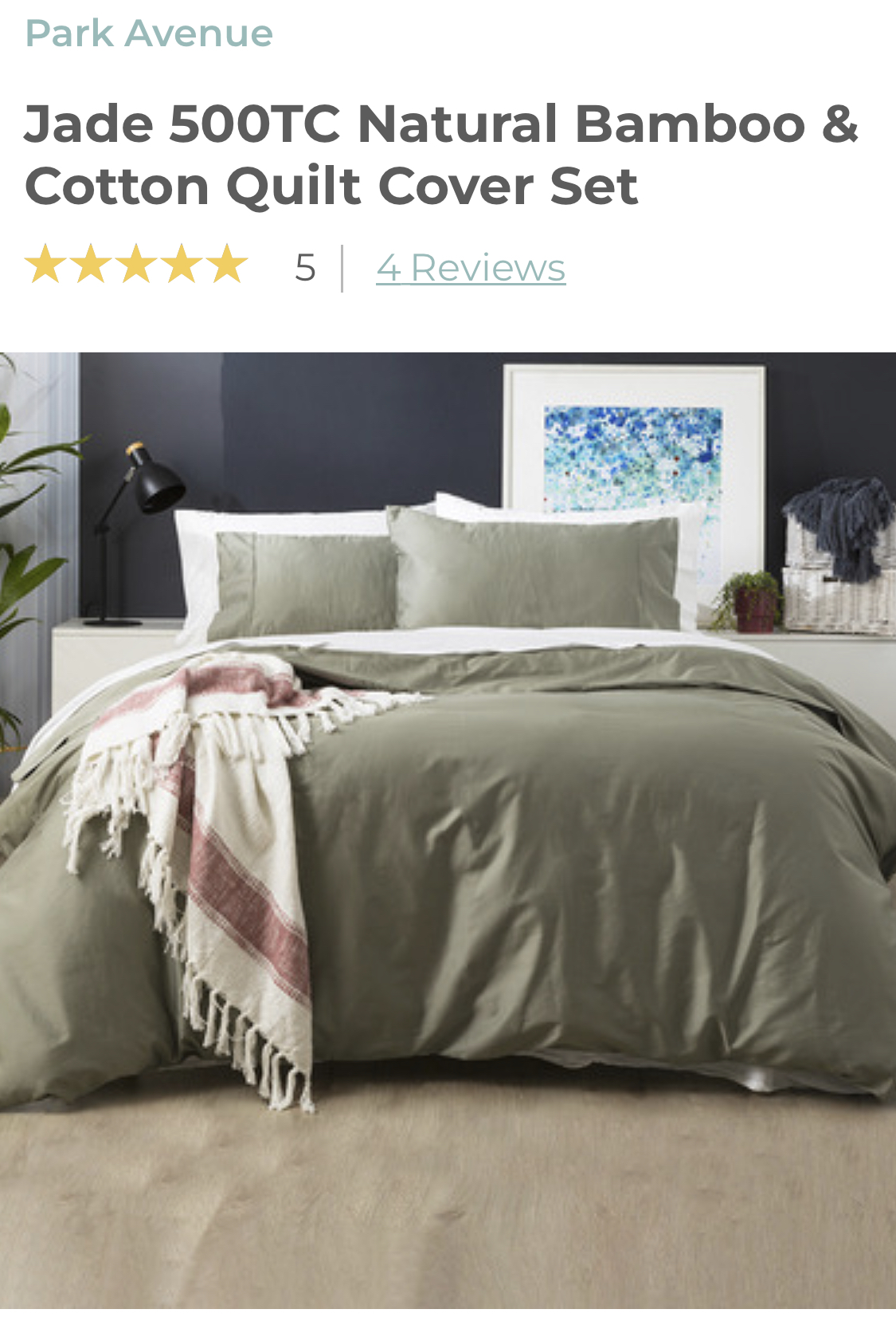 Quilt cover set -Jade