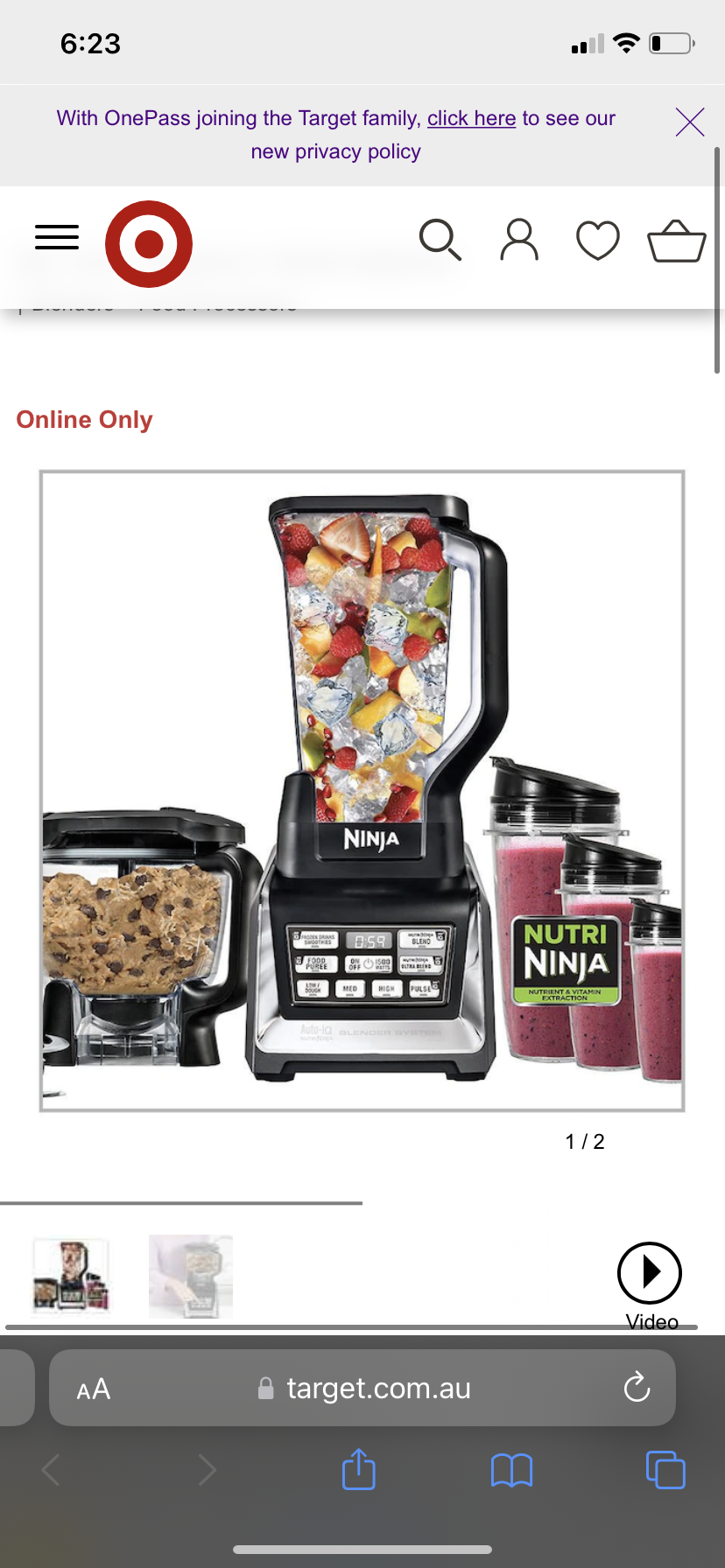 Nutra Ninja Auto IQ Blender System BL682