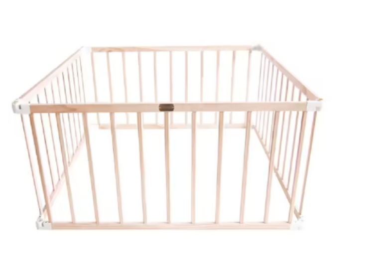 Tikk Tokk Little BoSS Square Timber Playpen Natural