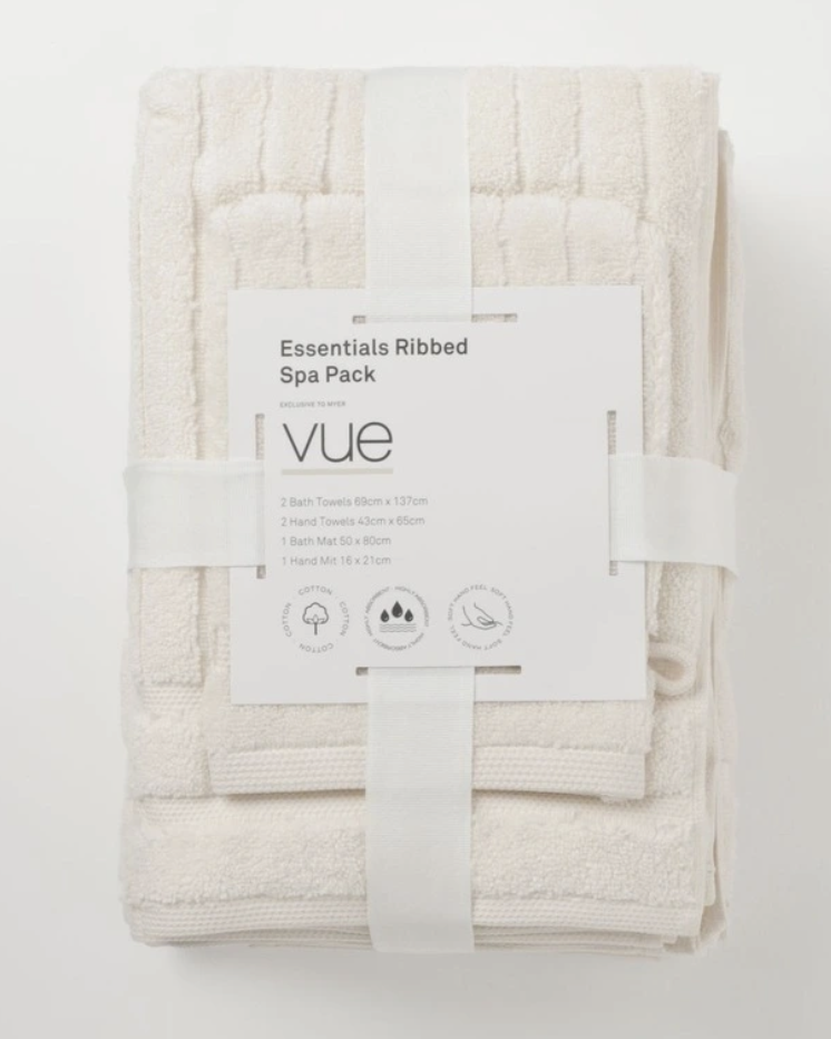 Vue Essentials Ribbed Spa Pack