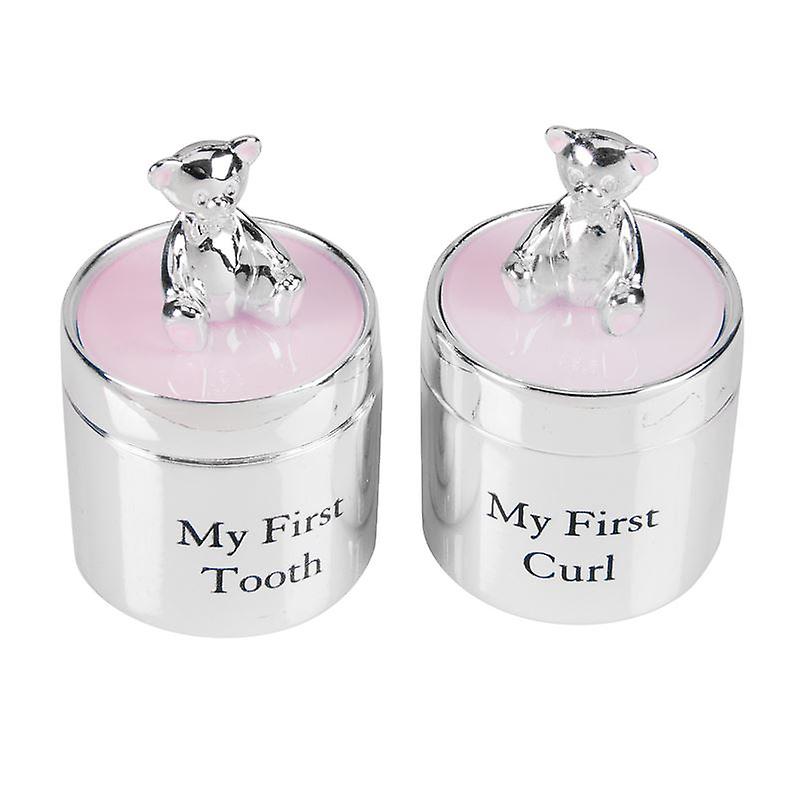 Baby girl first tooth and curl box set