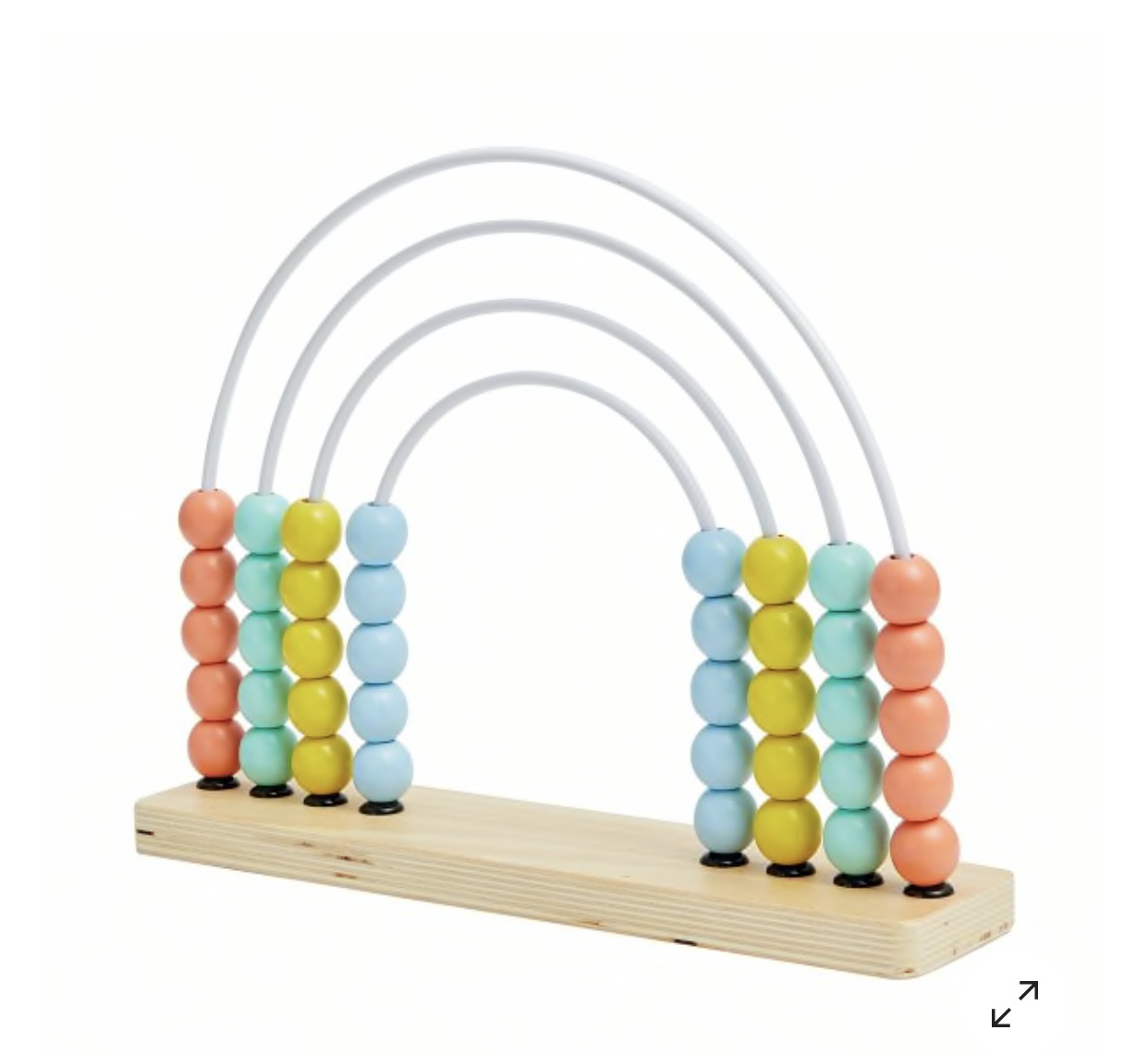 Wooden rainbow abacus