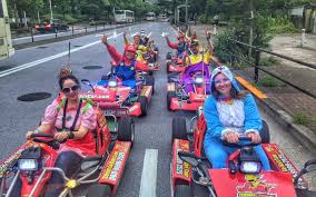 Mario karting in tokyo