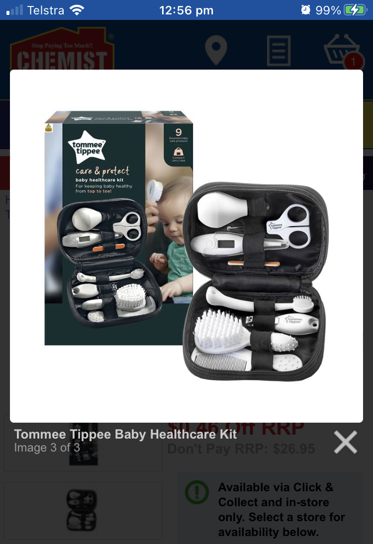 Baby nail grooming kit