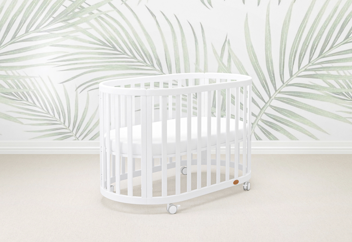 Boori Eden Oval Cot Bed + Eden Oval Mattress