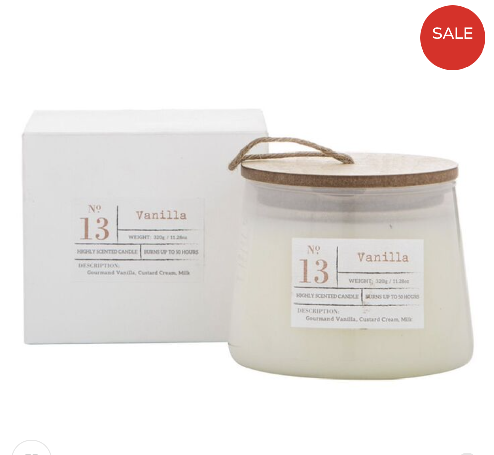 Amalfi Vanilla Scented Candle Jar