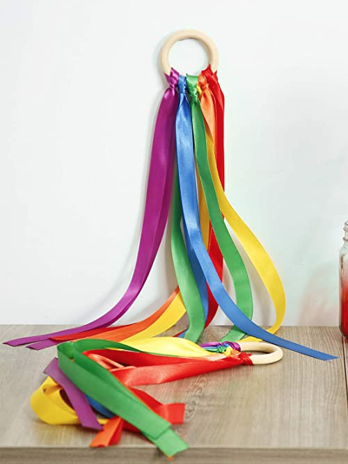 Hand Kite Set Rainbow Ribbon Sensory Toys