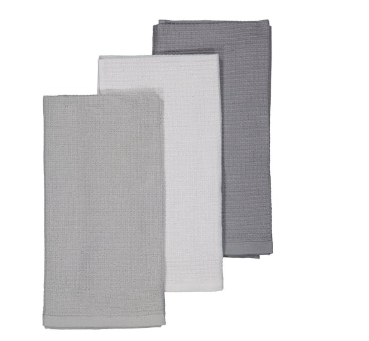 3 Pack Grey Waffle Extra Large Tea Towels