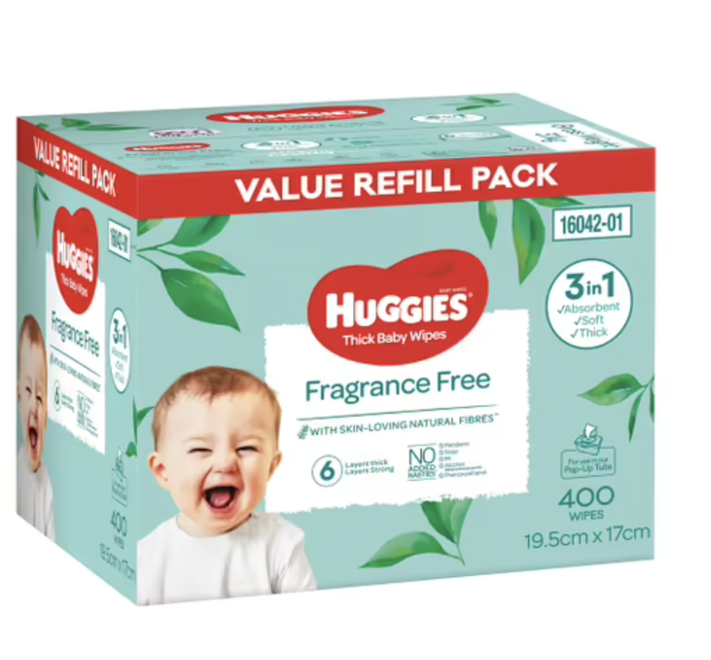 Huggies Fragrance Free Wipes - 400pk