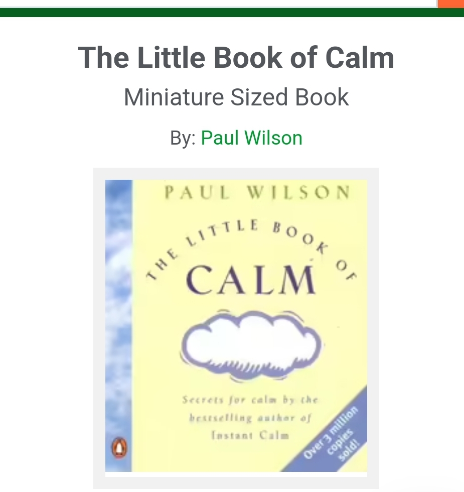 Little Book of Calm