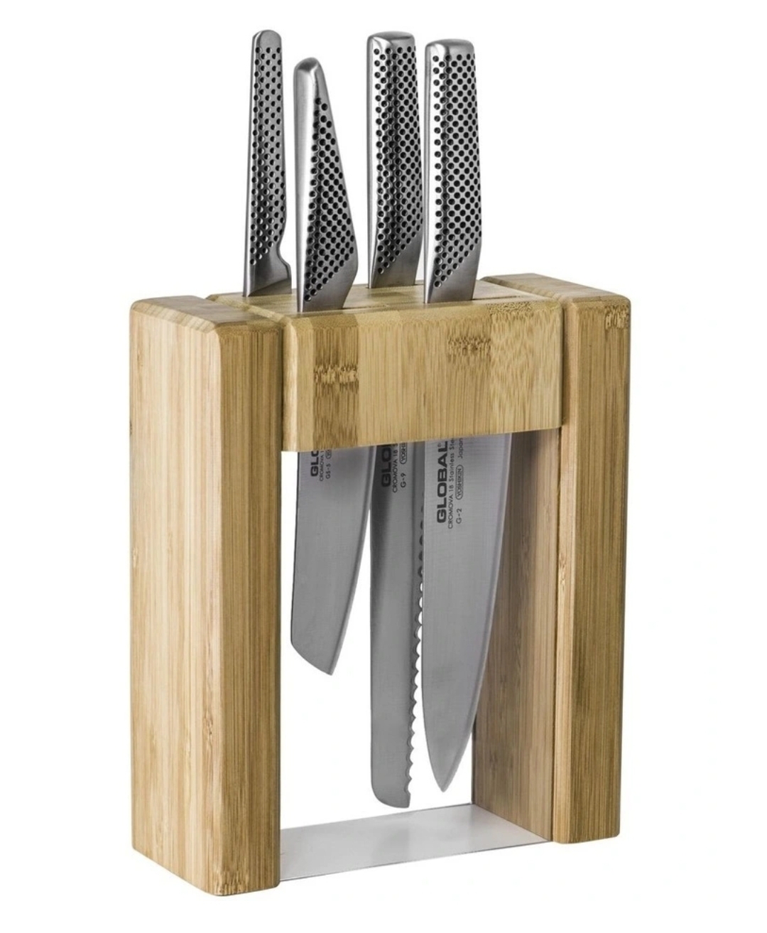 Global Teikoku 5Pc Knife Block Set