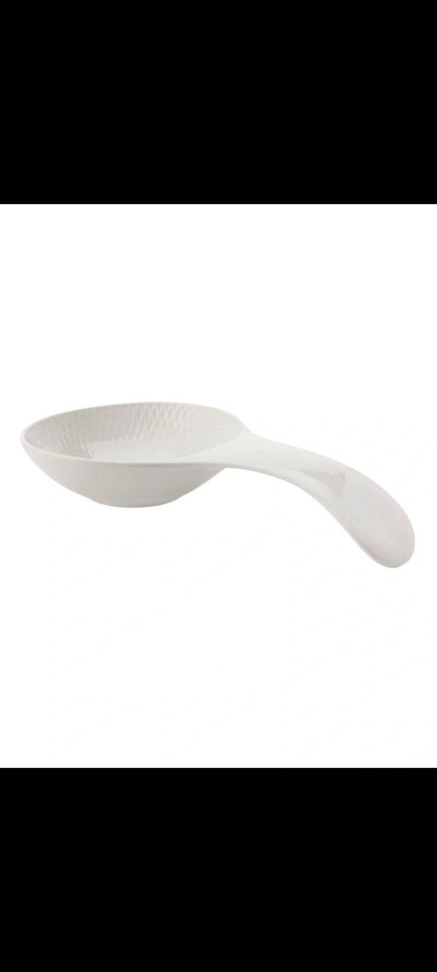 White Basics Diamonds Spoon Rest