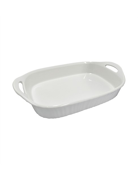 FRENCH WHITE 2.85 LITRE OBLONG CASSEROLE