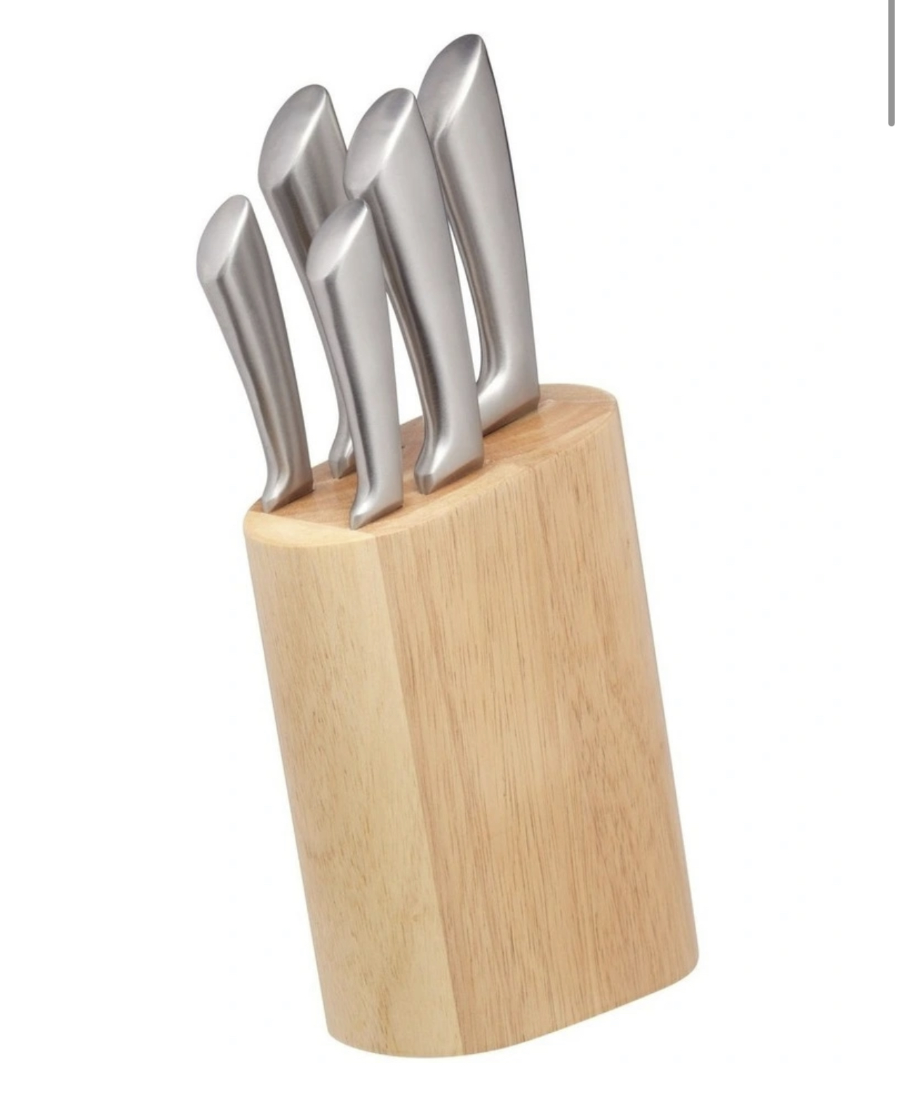 Master craft Cortes 5 piece knife set silver