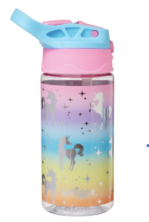 Smiggles unicorn water bottle